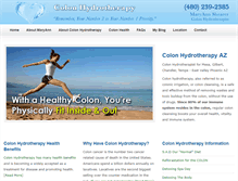 Tablet Screenshot of colonhydrotherapyaz.com